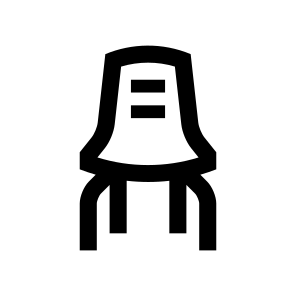 Chair Armchair One Line Icon icon