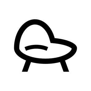 Chair Armchair Seventeen Line Icon icon