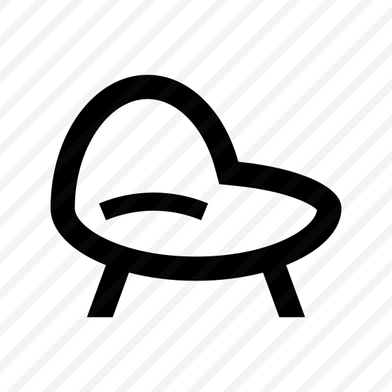 Chair Armchair Seventeen Line Icon preview