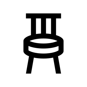 Chair Armchair Thirteen Line Icon icon
