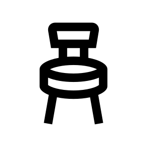 Chair Armchair Three Line Icon icon