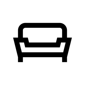Furniture Sofa Couch Divan Icon icon