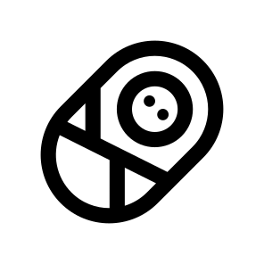 Baby Child Kid Newborn Diaper One Line icon