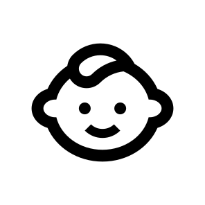 Baby Child Kid Newborn Four Line icon