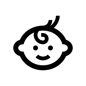 Baby Child Kid Newborn One Line icon