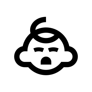 Baby Cry Icon Symbol Vector icon
