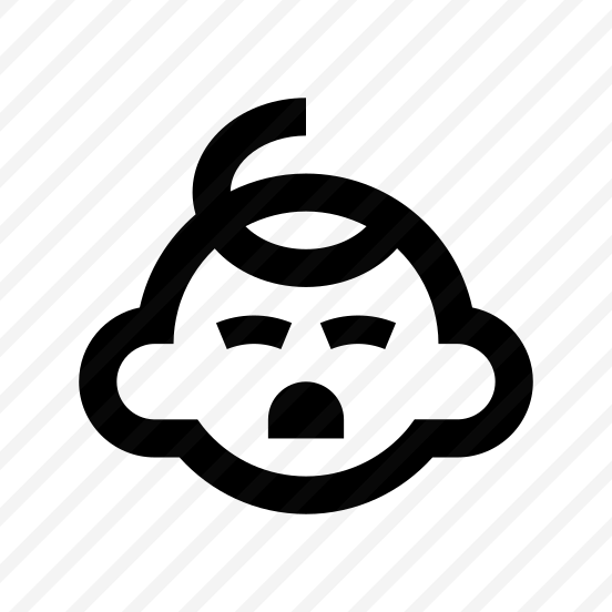 Baby Cry Icon Symbol Vector preview