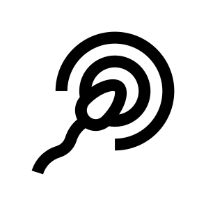 Sperm Ovum Fertilization Icon Symbol icon