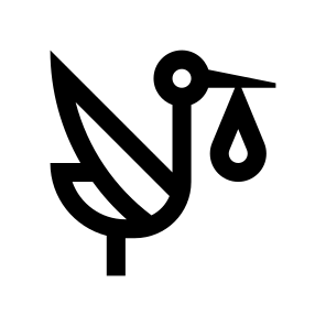 Stork Icon Symbol Vector Ui icon