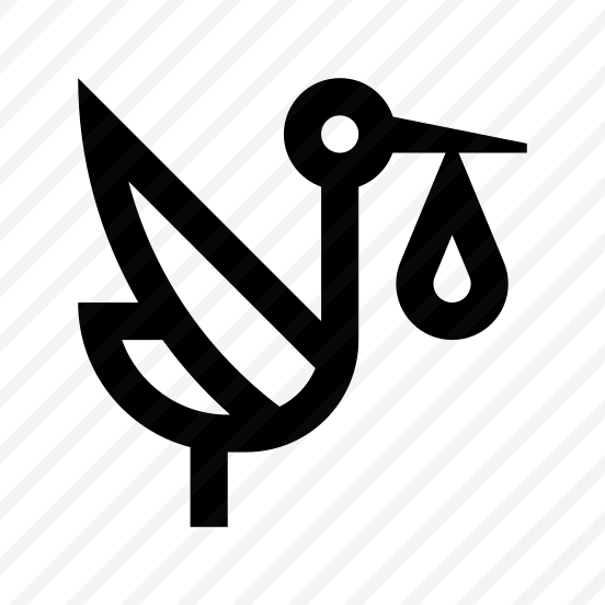 Stork Icon Symbol Vector Ui preview