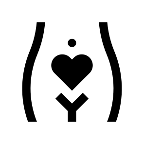 Woman Stomach Pregnancy Life Love icon