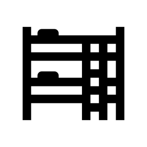 Bed Bunk Sleep Rest Line icon