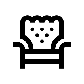 Bed Sofa Couch Lounge Four Line icon