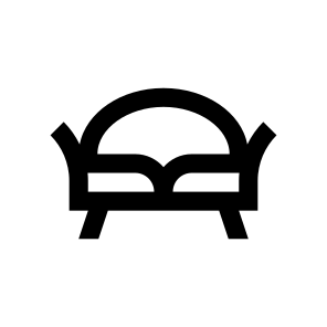 Bed Sofa Couch Lounge One Line icon
