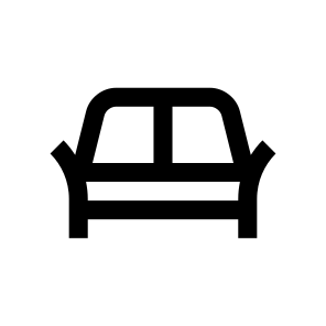 Bed Sofa Couch Lounge Two Line icon
