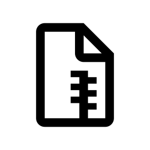 File Archive Zip Rar Icon icon