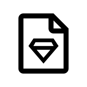 File Diamond Icon Symbol Vector icon