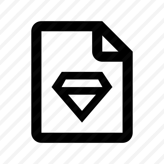 File Diamond Icon Symbol Vector preview