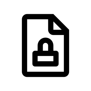File Lock Icon Symbol Vector icon
