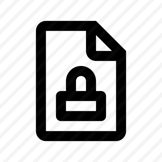 File Lock Icon Symbol Vector preview