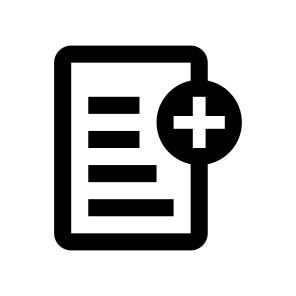 File Text Add Icon Symbol icon