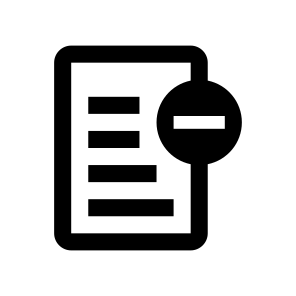 File Text Blocked Icon Symbol icon