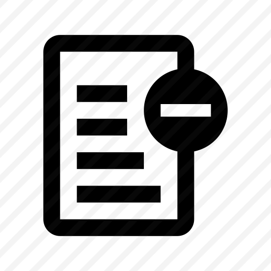 File Text Blocked Icon Symbol preview