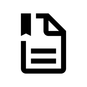 File Text Bookmark Icon Symbol icon