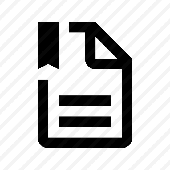 File Text Bookmark Icon Symbol preview