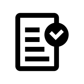 File Text Check Icon Symbol icon