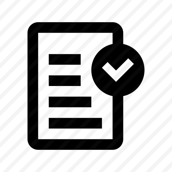 File Text Check Icon Symbol preview