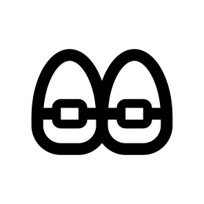 Dentistry Braces Teeth Jaw Dental Line icon