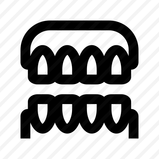Dentistry Teeth Jaw Line Icon preview