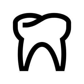 Dentistry Tooth Molar Dental Line icon