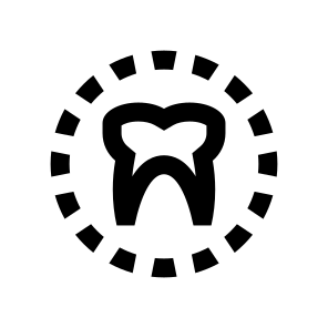 Dentistry Tooth Molar Protection Dental Line icon