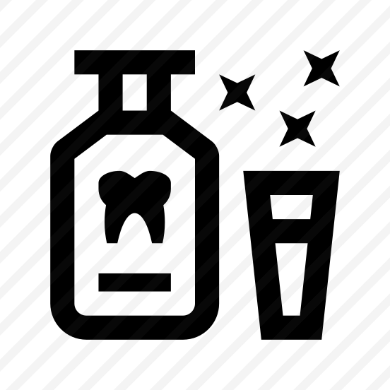 Dentistry Tooth Mouthwash Prevention Dental Two Line preview