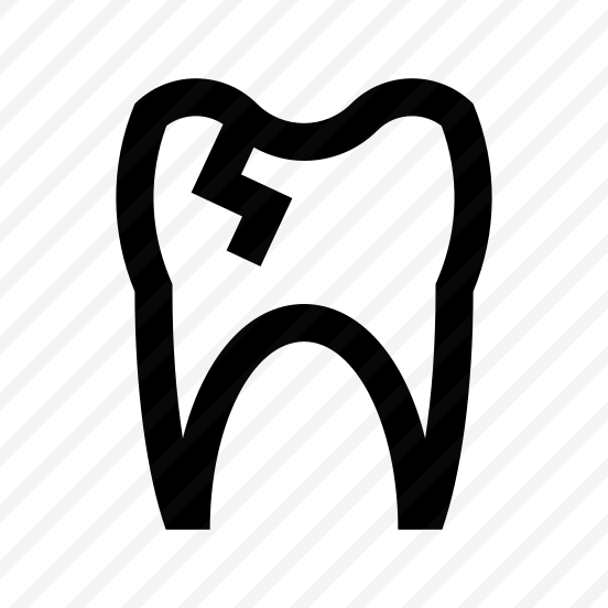 Tooth Caries Icon Symbol Vector preview