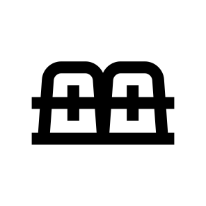 Tooth Stomatology Braces Icon Symbol icon