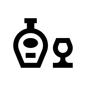 Alcohol Cognac Brandy Icon Symbol icon