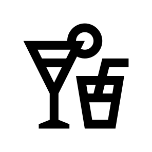 Bar Cocktails Alcohol Drinks Icon icon