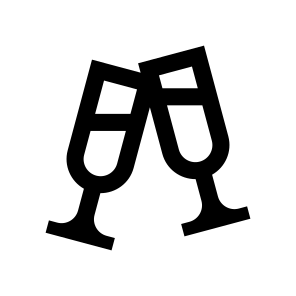 Champagne Glasses Wine Icon Symbol icon