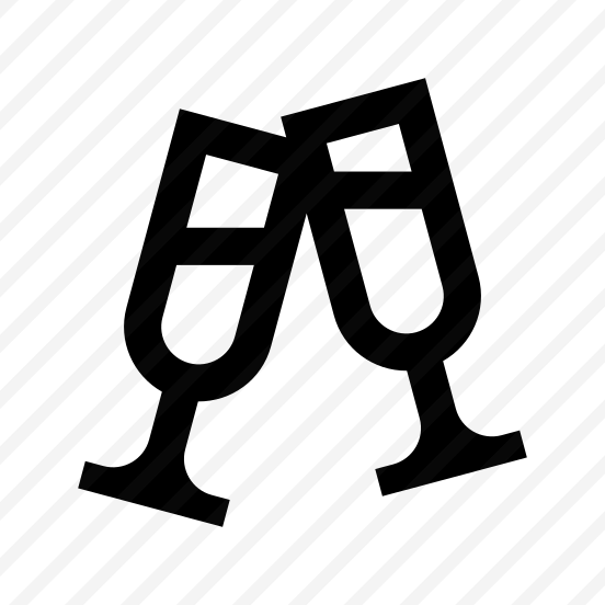 Champagne Glasses Wine Icon Symbol preview