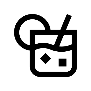 Cocktail Five Icon Symbol Vector icon