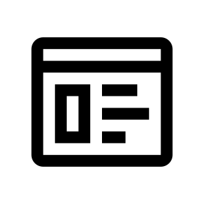 Browser Site Window Layout Line icon