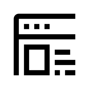 Browser Window Page Site Layout Line icon