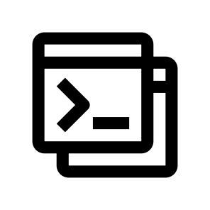 Coding Code Windows Window Layout Line icon