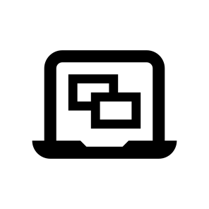 Laptop Browser Windows Multiwindow Window Layout Line icon