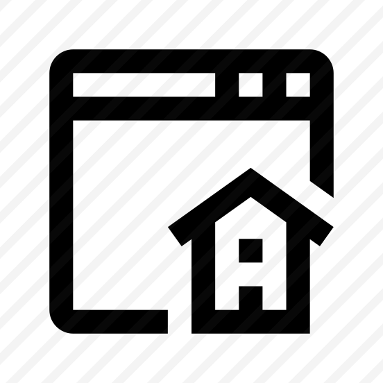 Window Browser Homepage House Layout Line preview