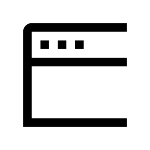 Window Browser Icon Symbol Vector icon
