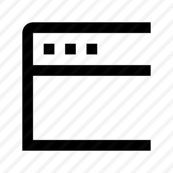Window Browser Layout Line Icon preview